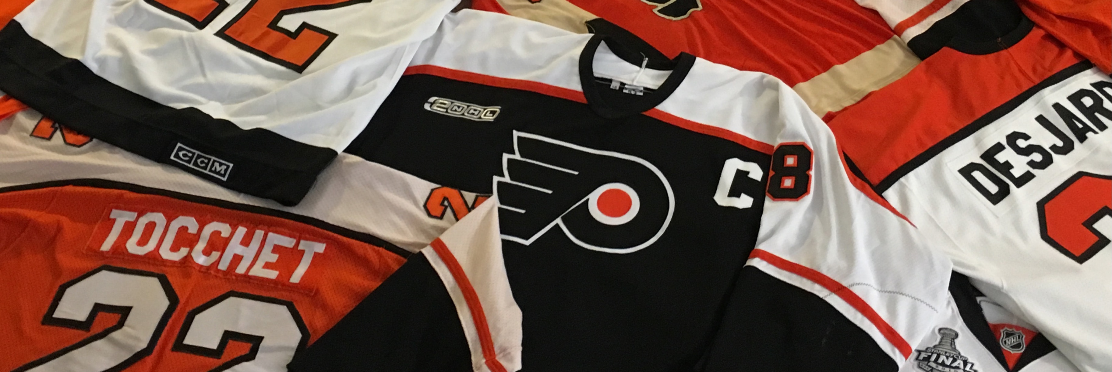 1998 Eric Lindros Philadelphia Flyers Orange CCM NHL Hockey Jersey Size XXL