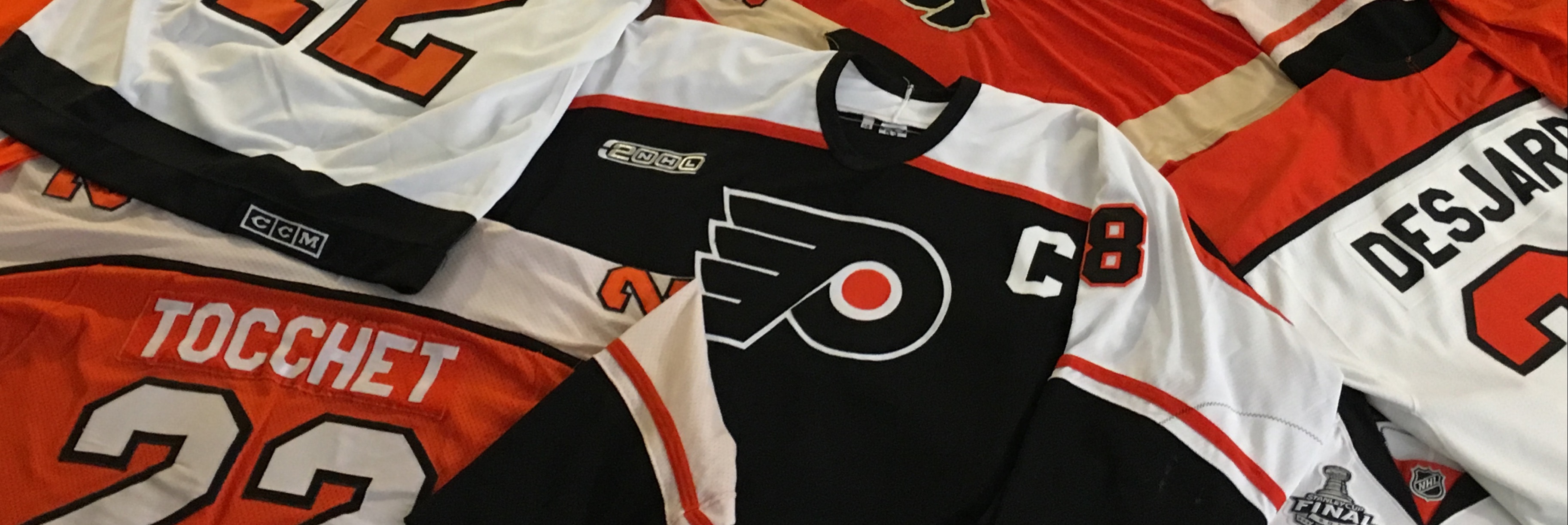 Lot Detail - Eric Lindros - Philadelphia Flyers - 50th Anniversary Alumni  Game - Game-Worn Autographed Jersey w/C